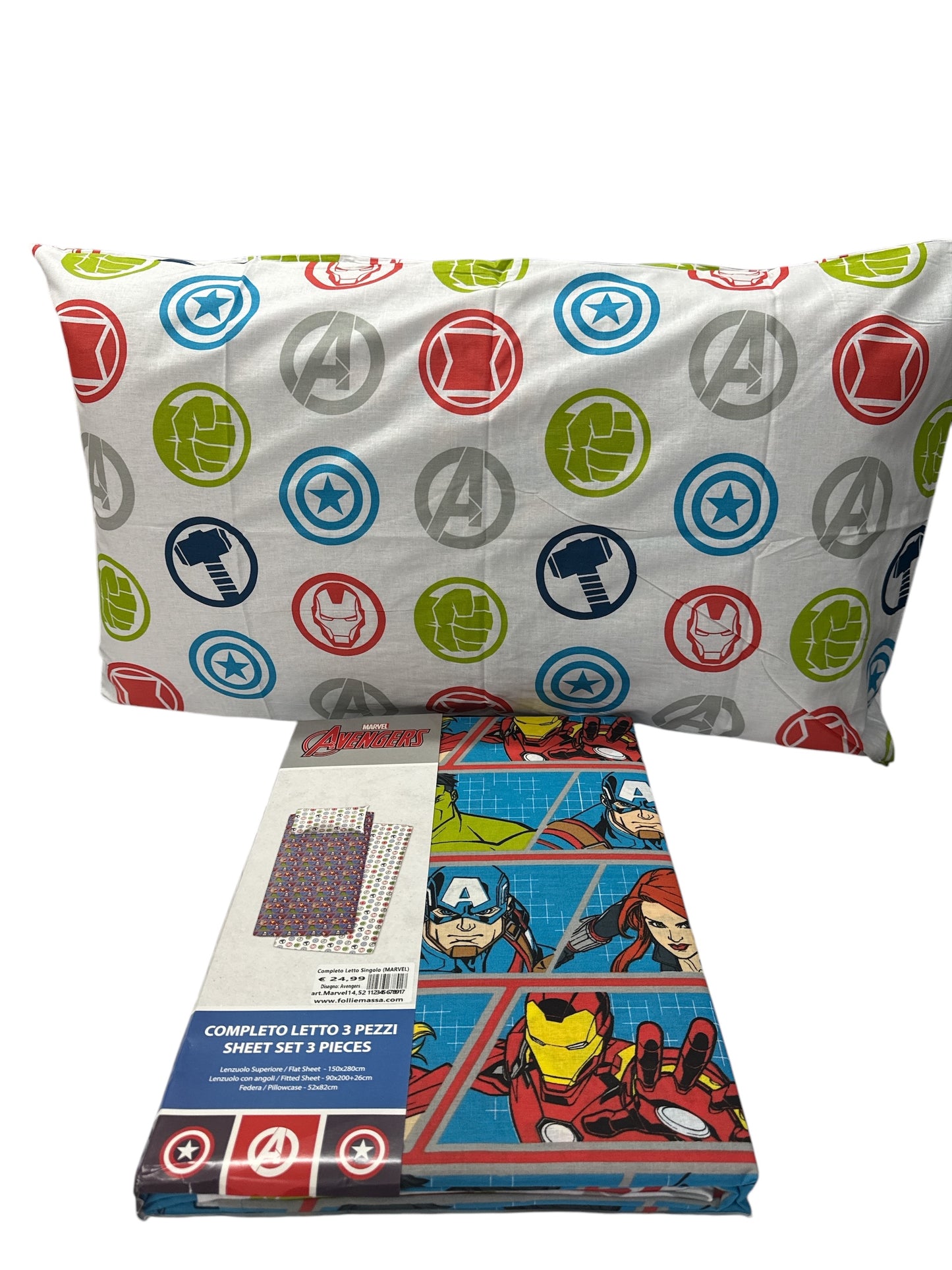 Completo Letto MARVEL disegno Avengers