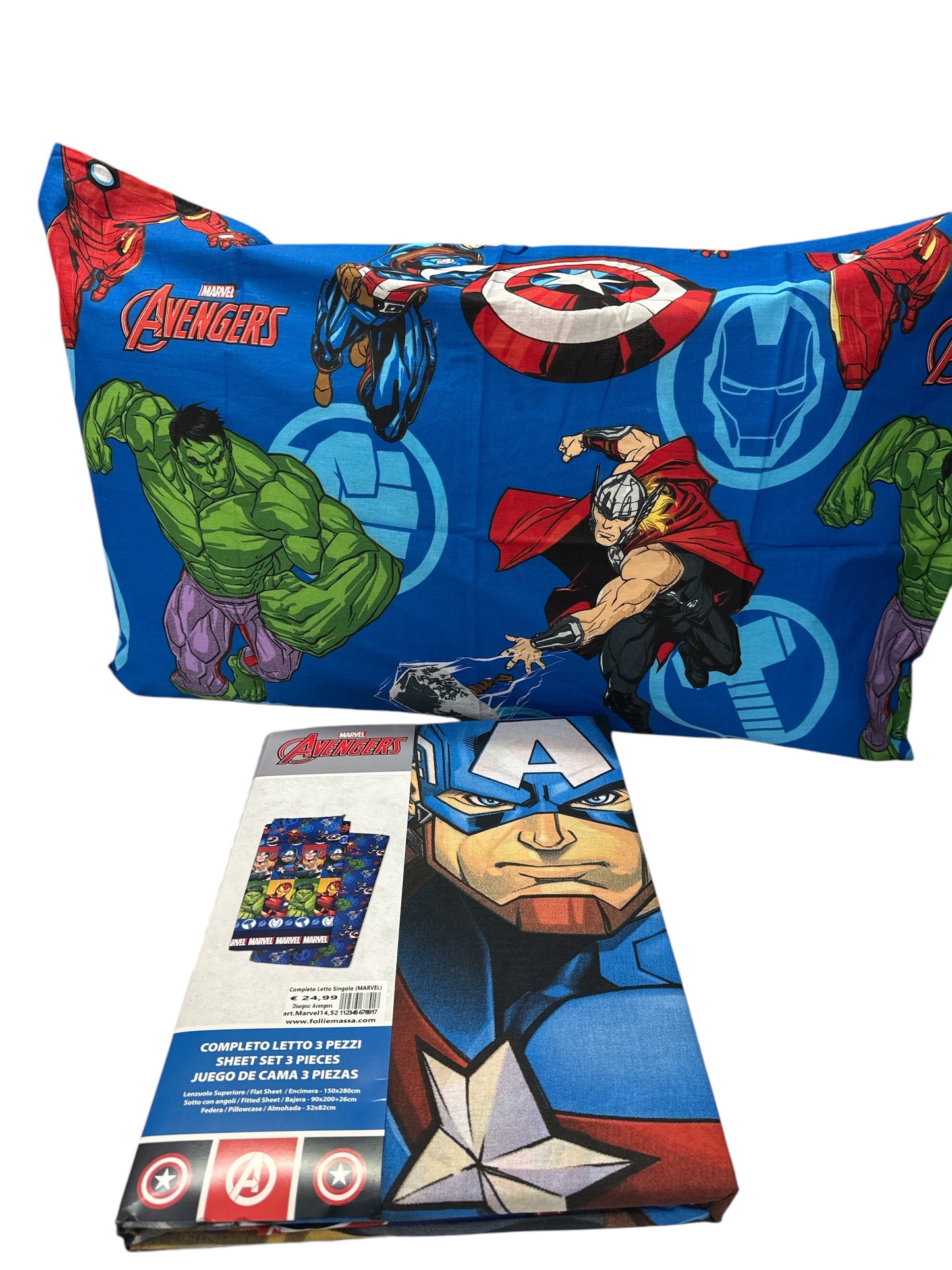 Completo Letto MARVEL disegno Avengers