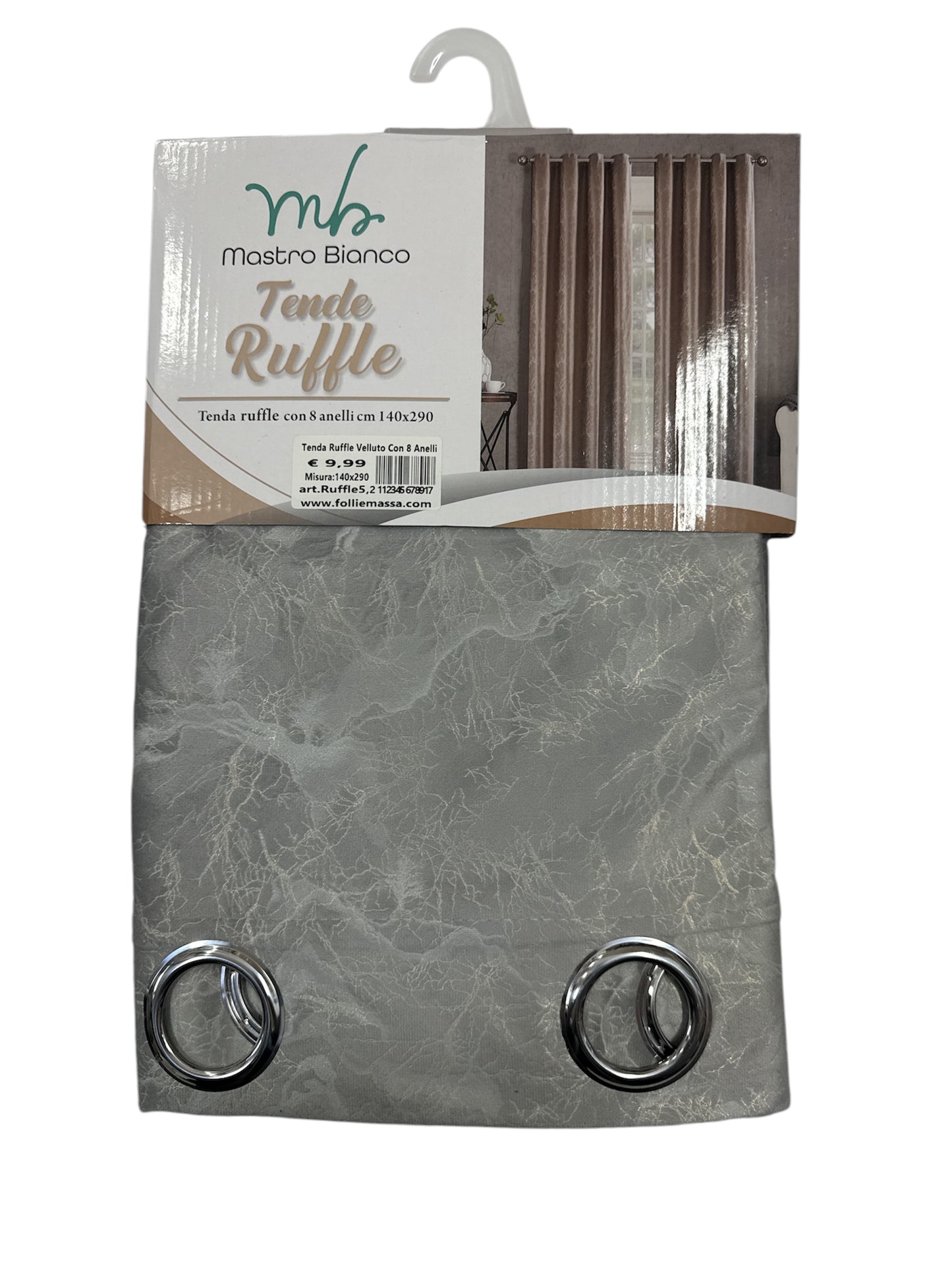 Pannello Tenda Velluto Disegno Marmo
